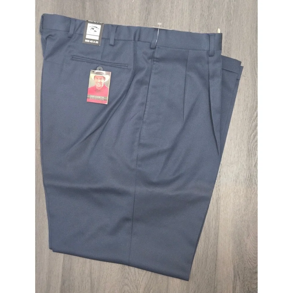 NWT Jos. A. Bank David Leadbetter Collection Blue Golf Pants, Size 42x32